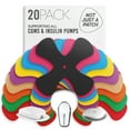 thumbnail image 1 of Not Just a Patch X-Patch CGM Sensor Covers – 20 Count Multicolor Water Resistant Adhesive Patches for Omnipod 5, Dexcom G6 & Libre 2, 1 of 7