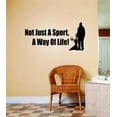 thumbnail image 1 of Not Just A Sport A Way Of Life ! Letters With Deer Buck Image Animal Hunting Hunter Boys Sticker Vinyl Wall Decal 12 X 24 Inches, 1 of 1