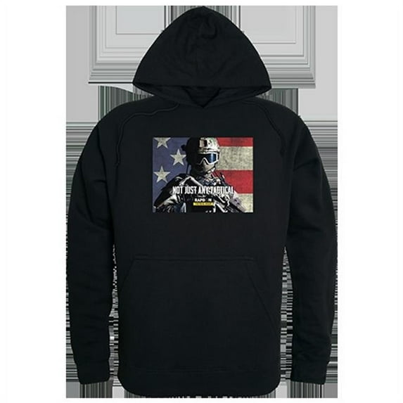 Not Just Any Graphic Pullover Hoodie, Black - Large