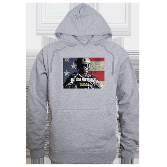 Not Just Any Graphic Pullover Hoodie, Heather Grey - 2X