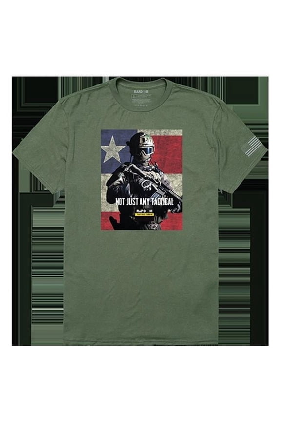 Not Just Any Tactical Graphic T-shirt, Olive - Large
