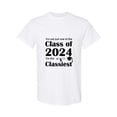 thumbnail image 1 of Not Just One Of The Class of 2024 A Funny Grad Saying Present Unisex T-Shirt, up to size 5XL, 1 of 2