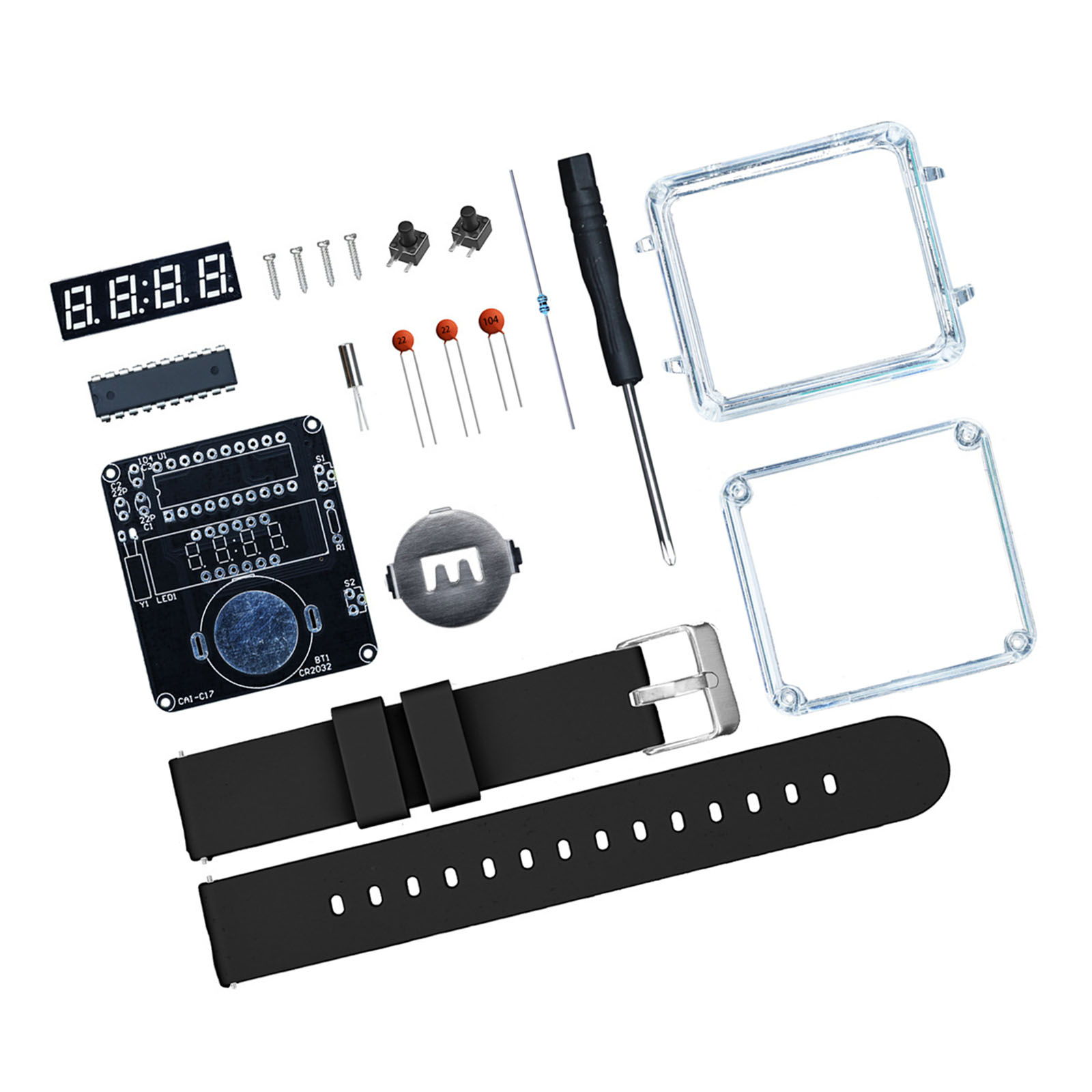 Not LED Clock Straps Kits Easy 30Minute Assembly With Display Screen ...