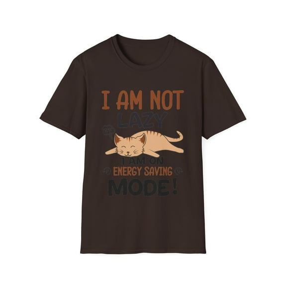 Not Lazy Energy Saving Funny Cat Sarcasm Graphic Novelty