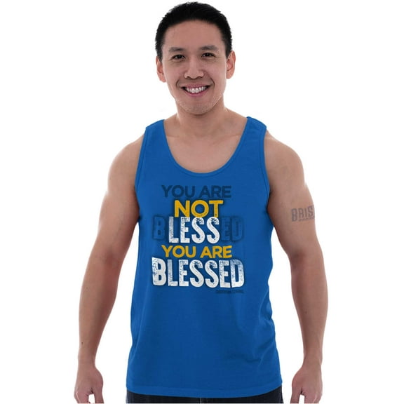 Not Less You Are Blessed Christian Plus Size Graphic Tank Top Brisco Brands 2X