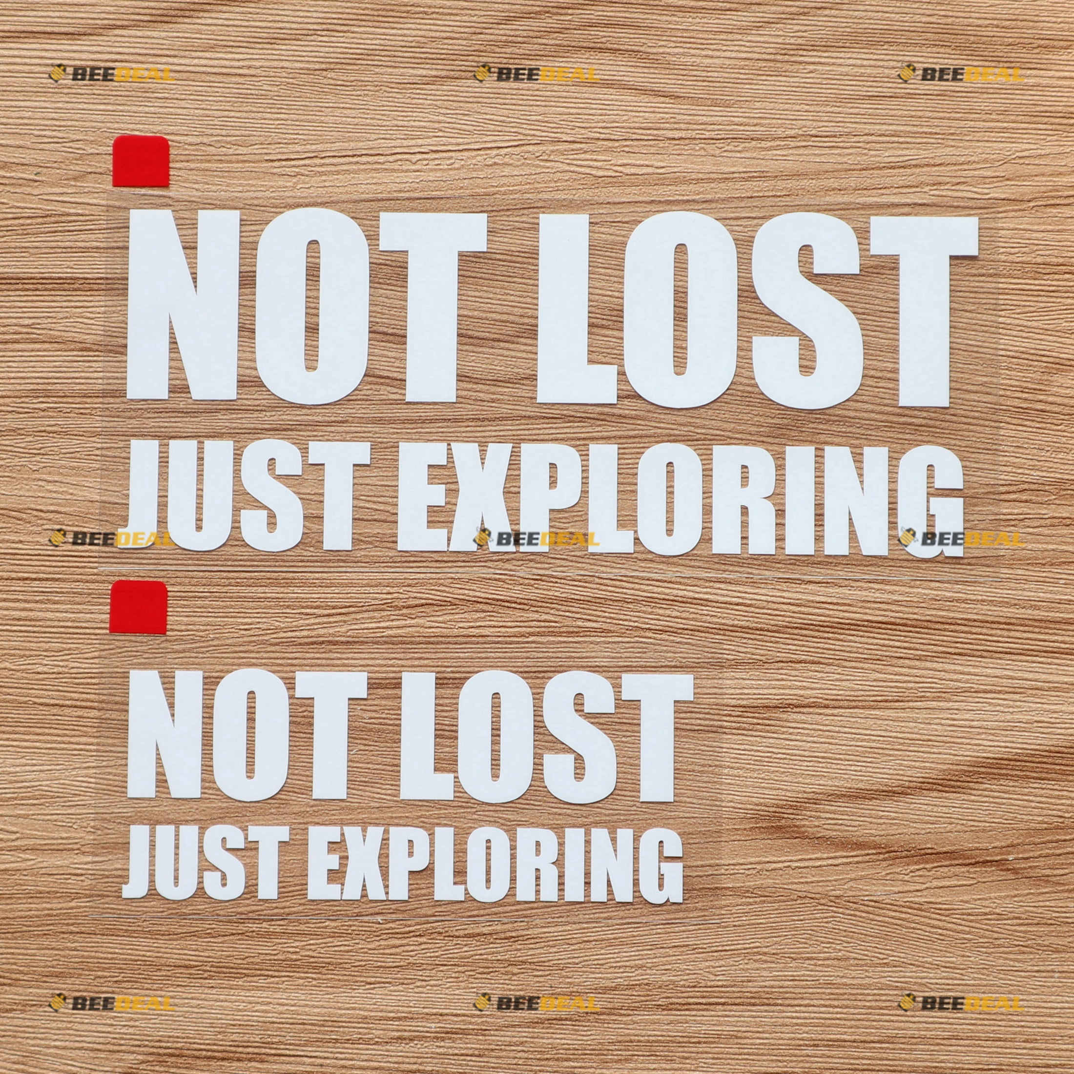 Not Lost Just Exploring Funny Car Decal Vinyl Sticker - 2 Pack White, 4 ...
