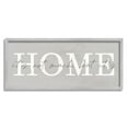 thumbnail image 1 of Not Much But It's Home Sign Inspirational Graphic Art Gray Framed Art Print Wall Art, 1 of 7