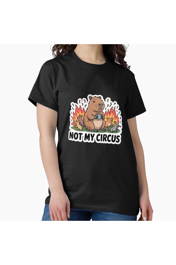 Not My Circus — Funny Capybara Meme G4858, for Unisex – Extended Sizes Up to 5XL