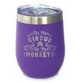 thumbnail image 1 of Bevvee Insulated Wine Tumbler 12 oz Not My Circus Gifts for Wine Lovers Tumblers, 1 of 4