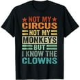 thumbnail image 1 of Not My Circus Not My Monkeys But I Know The Clowns T-Shirt mens t shirt，black，women，funny，misfits，men，journey, 1 of 4