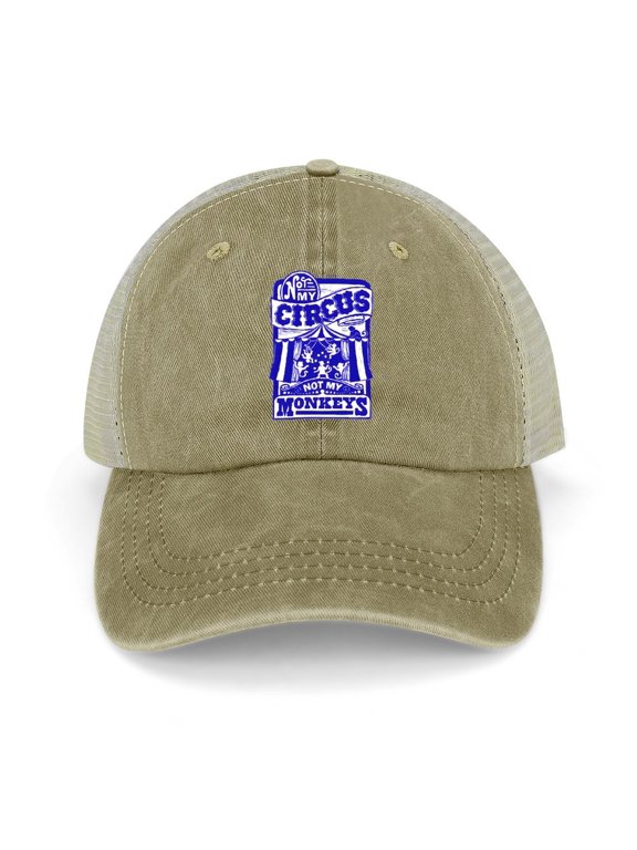 Not My Circus, Not My Monkeys Khaki Hat Adjustable Funny Fashion Unisex Baseball Cap for Men Women