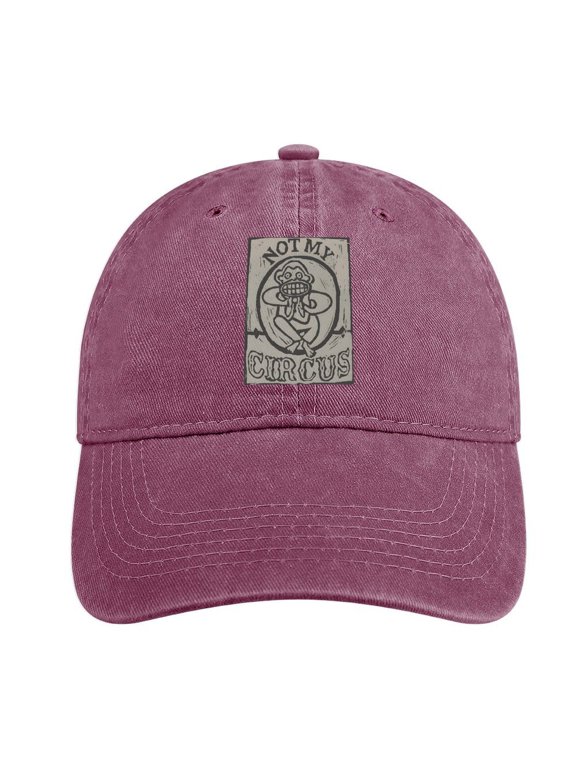 Not My Circus, Not My Monkeys Wine Red Hat Adjustable Funny Fashion Unisex Baseball Cap For Men Women