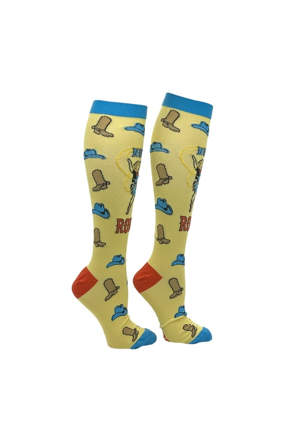 Not My First Rodeo Funny Compression Socks for Women Unisex Size