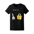 thumbnail image 1 of Not My Size Key And Lock Cartoon Tee Women's -Image by Shutterstock, 1 of 2