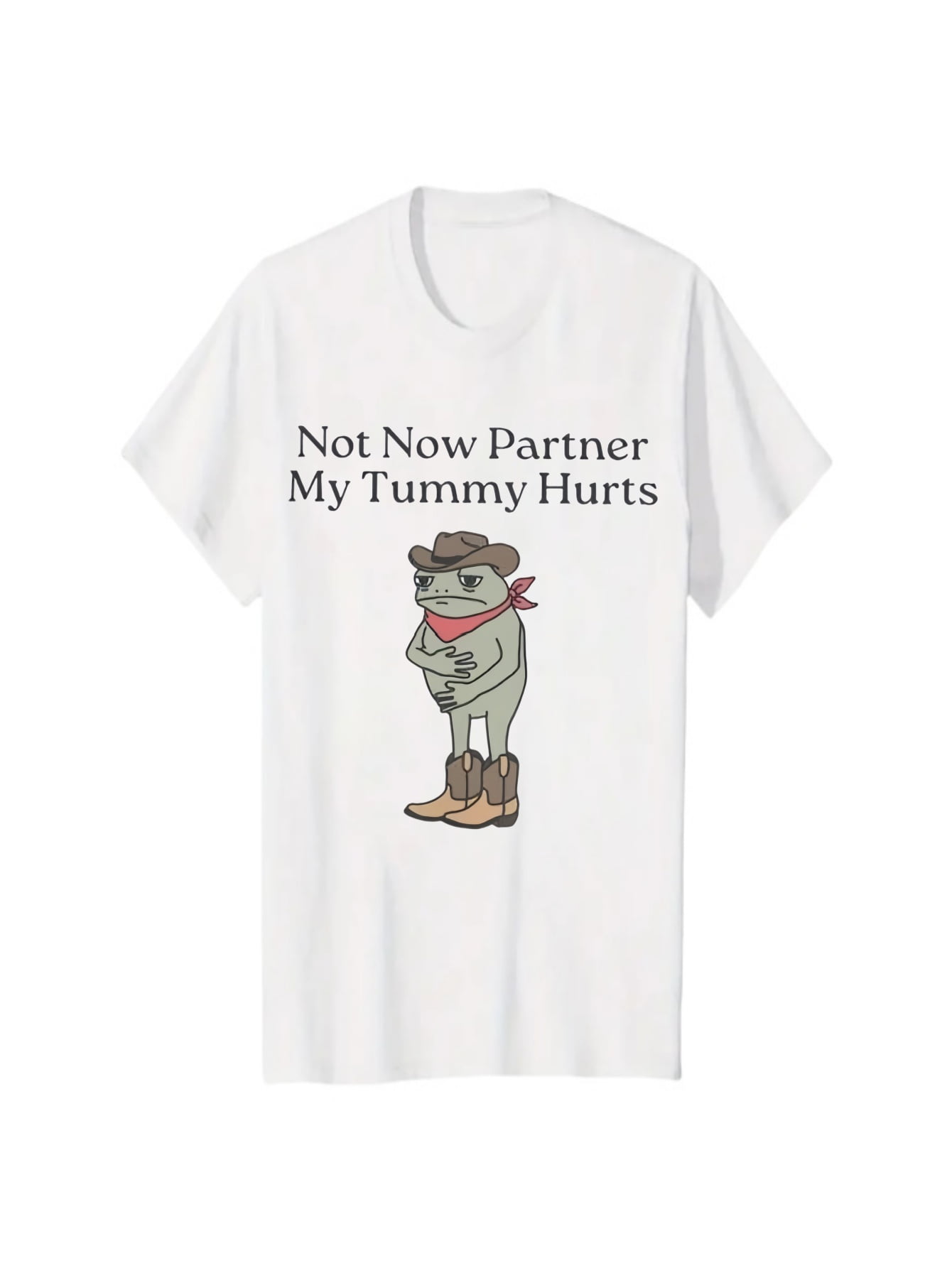 Not Now Partner My Tummy Hurts Shirt, iBS Lactose intolerant Frog ...