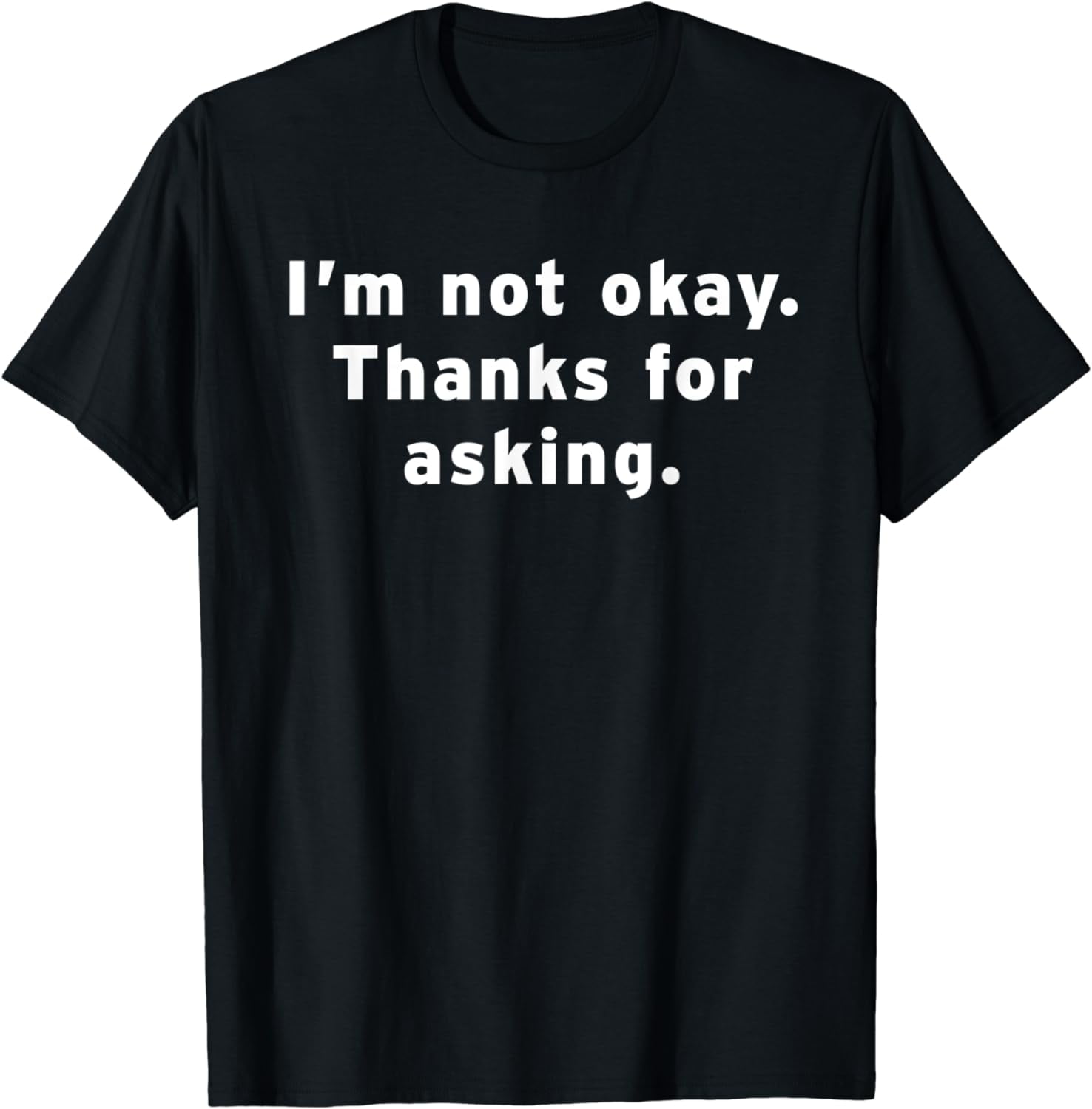 Not Okay Emo Gifts Grunge Ideas Adults Teens Funny Text TShirt