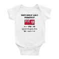 thumbnail image 1 of Not Only Am I Perfect, I'm Bermudian Too! Cute Baby Bodysuits Newborn Clothes (White, 18-24 Months), 1 of 5