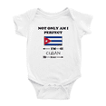thumbnail image 1 of Not Only Am I Perfect, I'm Cuban Too! Cute Baby Clothes For Boy Girl (White, 3-6 Months), 1 of 5