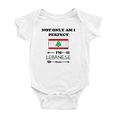 thumbnail image 1 of Not Only Am I Perfect, I'm Lebanese Too! Cute Baby Clothes For Boy Girl (White, 3-6 Months), 1 of 5