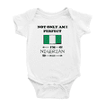 thumbnail image 1 of Not Only Am I Perfect, I'm Nigerian Too! Cute Baby Romper Bodysuit For Boy Girl (White, 3-6 Months), 1 of 5