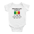 thumbnail image 1 of Not Only Am I Perfect, I'm Senegalese Too! Baby Bodysuits Newborn Clothes (White, 18-24 Months), 1 of 5