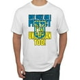 thumbnail image 1 of Not Only Am I Perfect I'm Ukrainian Too! Men's Graphic T-Shirt, White, XX-Large, 1 of 4