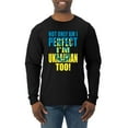 thumbnail image 1 of Not Only Am I Perfect I'm Ukrainian Too! Mens Long Sleeve Shirt, Black, X-Large, 1 of 4