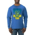 thumbnail image 1 of Not Only Am I Perfect I'm Ukrainian Too! Mens Long Sleeve Shirt, Royal, X-Large, 1 of 4