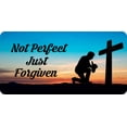 thumbnail image 1 of Not Perfect Just Forgiven Praying Cowboy Photo License Plate, 1 of 1
