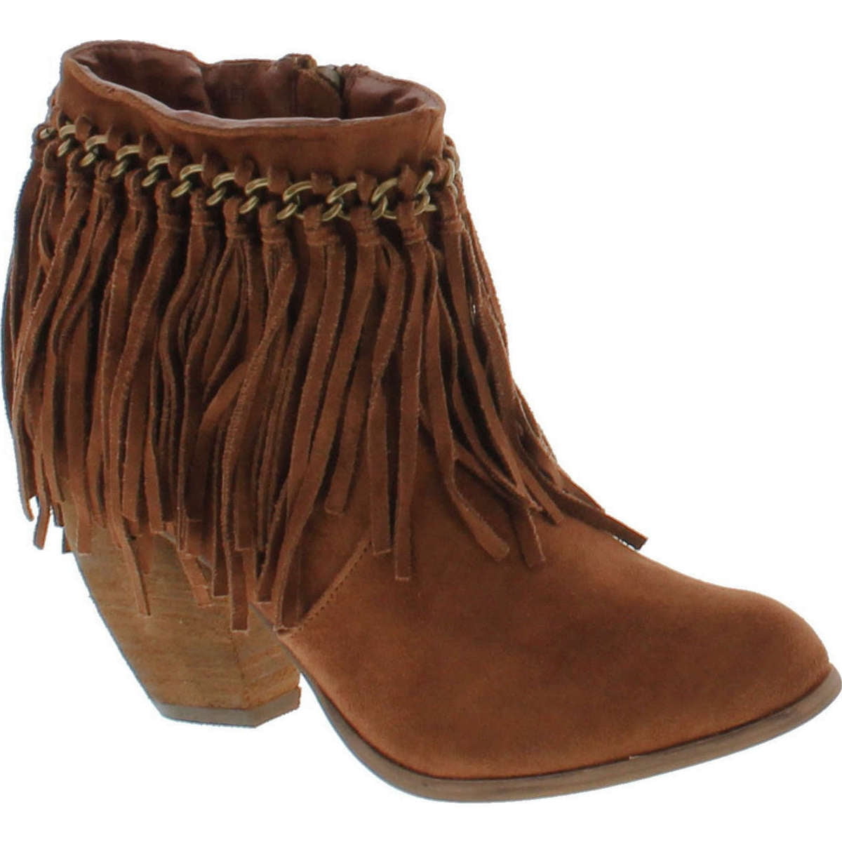 Not Rated Womens Mohegan Fringe Booties