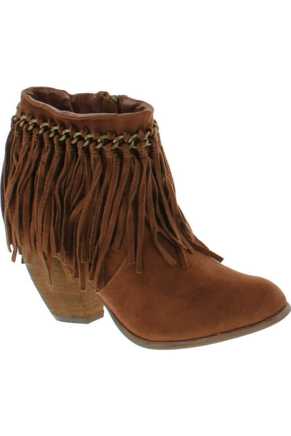 Womens Mohegan Fringe Booties