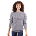thumbnail image 1 of Not Shopaholic Helping Economy Shop Women Plus Size Crewneck Sweatshirt Brisco Brands 4X, 1 of 5