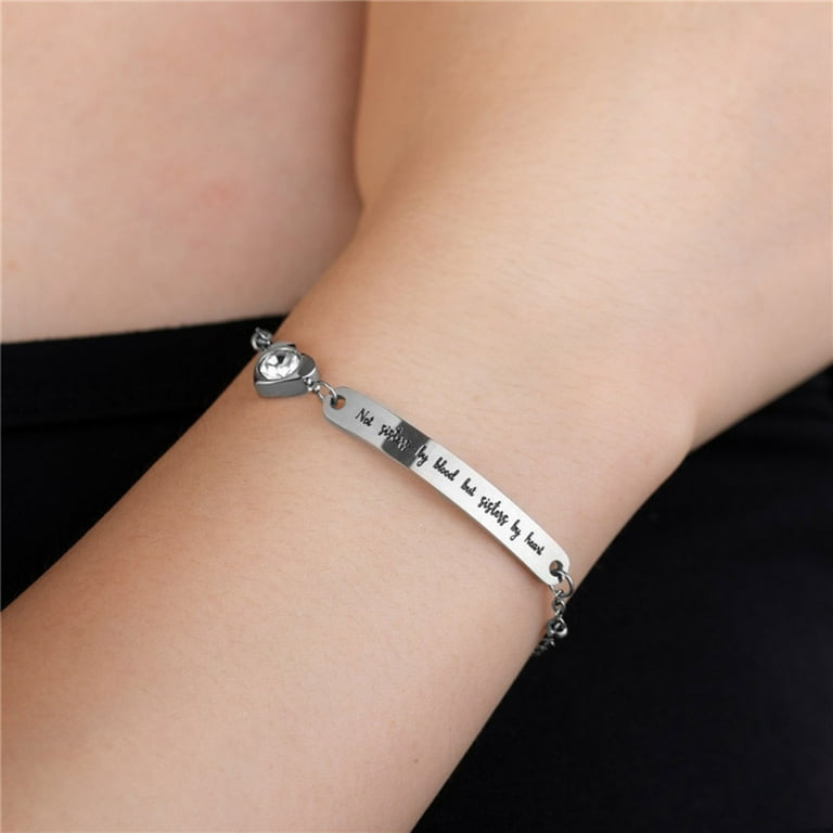 Not Sisters By Blood But Sisters By Heart Bracelets Jewelry Best