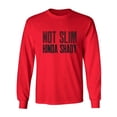 thumbnail image 1 of Not Slim Kinda Shady Adult Long Sleeve T-shirt, 1 of 3