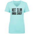 thumbnail image 1 of Not Slim Kinda Shady Womens V-Neck T-Shirt, 1 of 3
