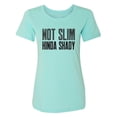 thumbnail image 1 of Not Slim Kinda Shady Womens crewneck tee, 1 of 3