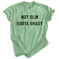 thumbnail image 1 of Not Slim Sorta Shady T-shirt, Unisex Women's Men's Shirt, Funny Hip Hop Rapper Rap Music Retro 90s, Heather Apple Green, X-Small, 1 of 6
