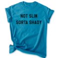 thumbnail image 1 of Not Slim Sorta Shady T-shirt, Unisex Women's Men's Shirt, Funny Hip Hop Rapper Rap Music Retro 90s, Heather Blue, X-Large, 1 of 6