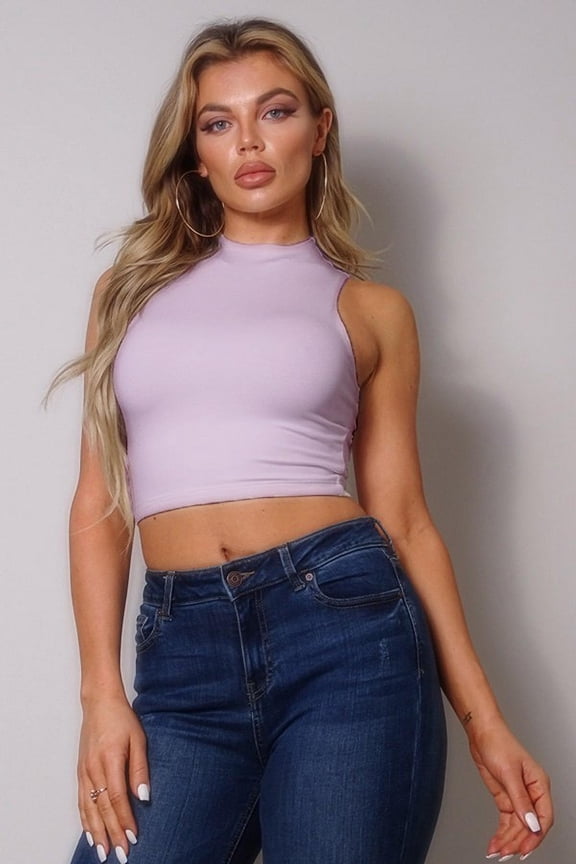 Not So Basic Sleeveless Tank Top L
