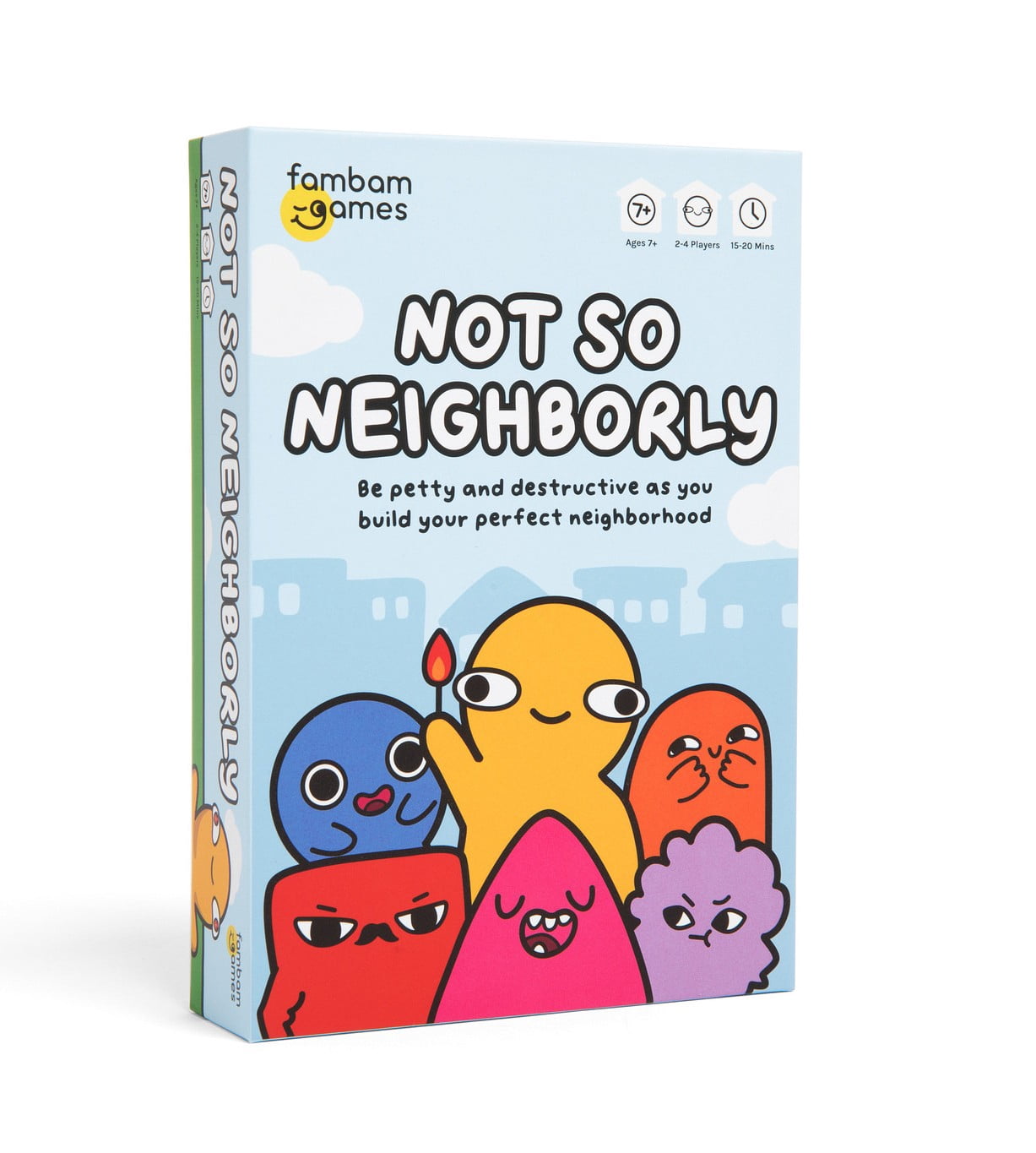 FamBam Games Not So Neighborly Card Game, Ages 7+, Perfect for Game Nights (Walmart Exclusive)