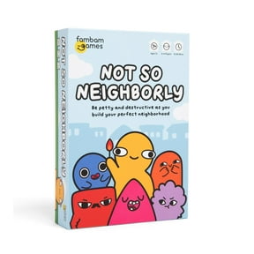 FamBam Games Not So Neighborly Card Game, Ages 7+, Perfect for Game Nights (Walmart Exclusive)