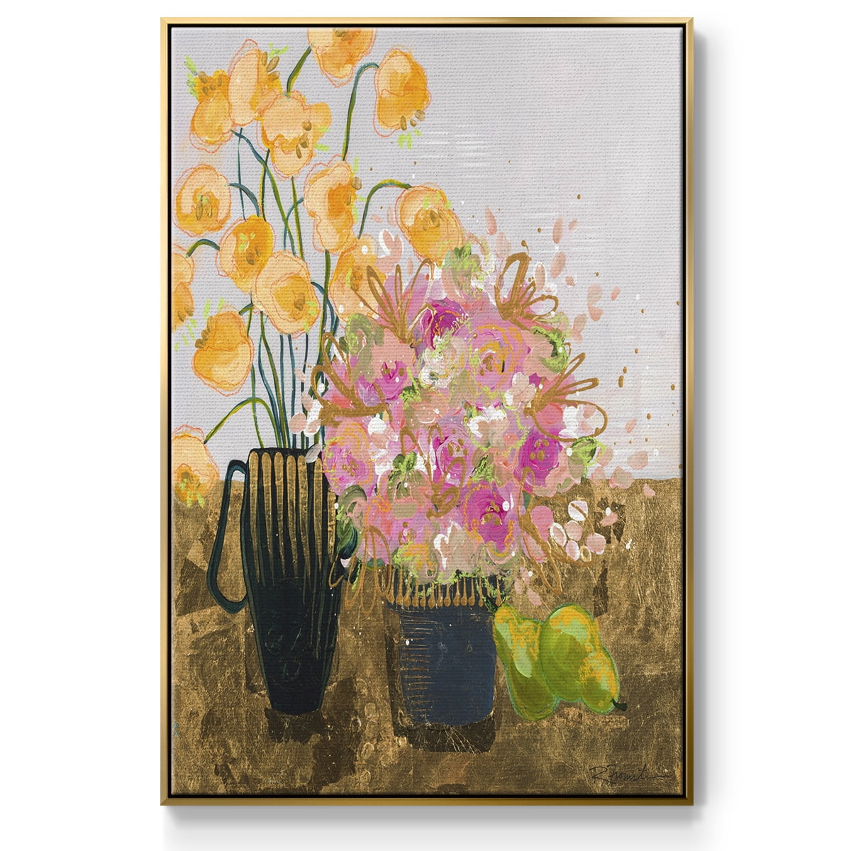 Not So Still Life Framed Premium Gallery Wrapped Canvas - Ready to Hang