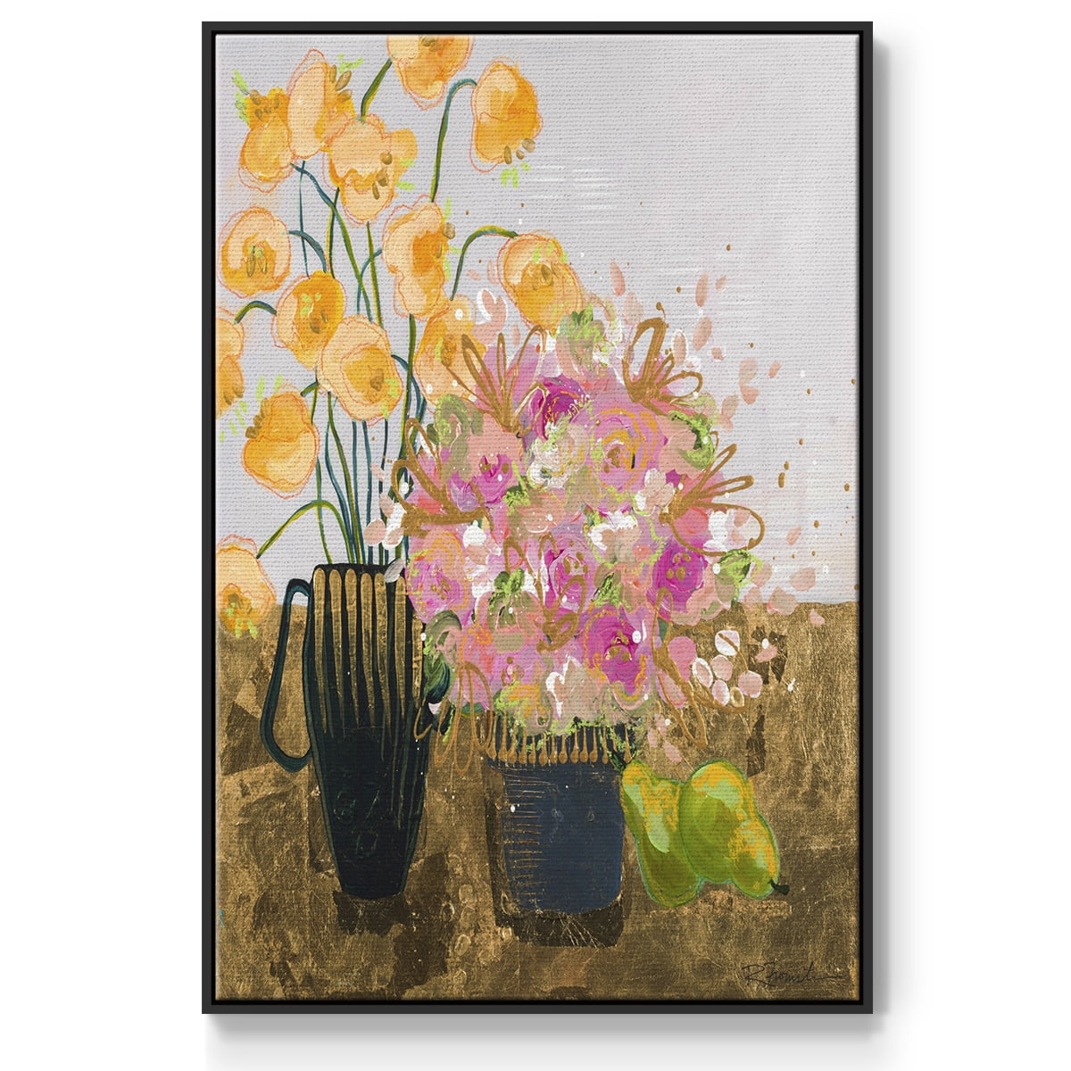 Not So Still Life Framed Premium Gallery Wrapped Canvas - Ready to Hang