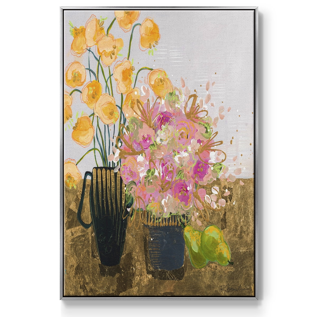 Not So Still Life Framed Premium Gallery Wrapped Canvas - Ready to Hang