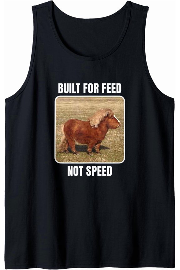 Not Speed With Chubby Mini Horse Tank Top Size S-3XL