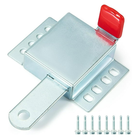 Not Theft Garage Door Lock Reinforced Steel Bolt Double Side Mounting Erosion Resistant Easy Secure Setups for House