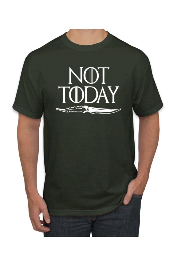 Not Today Arya Dagger GoT Thrones Mens Pop Culture Graphic T-Shirt
