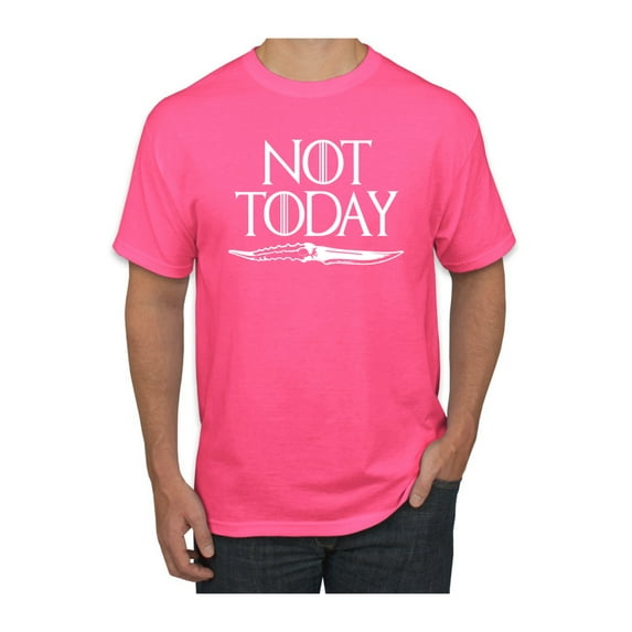 Not Today Arya Dagger GoT Thrones Mens Pop Culture Graphic T-Shirt