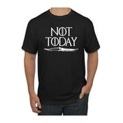 Not Today Arya Dagger GoT Thrones Mens Pop Culture Graphic T-Shirt