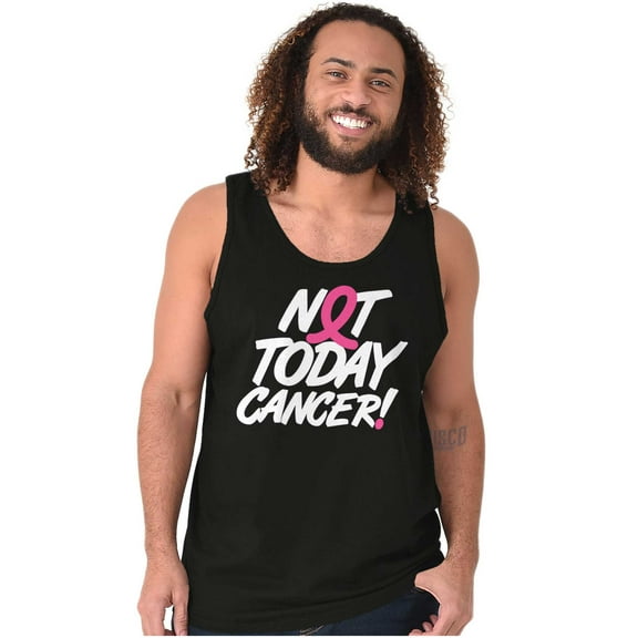 Not Today Breast Cancer Awareness BCA Tank Top Tee Shirt Women Brisco Brands S